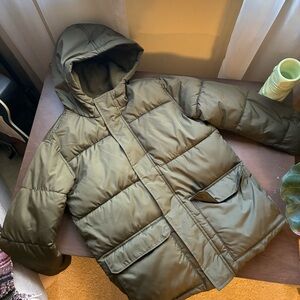 Old Navy Kids Green Hooded Jacket